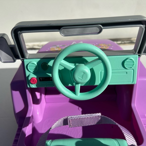 American Girl Purple and Teal Adventure Jeep - Picture 8 of 10
